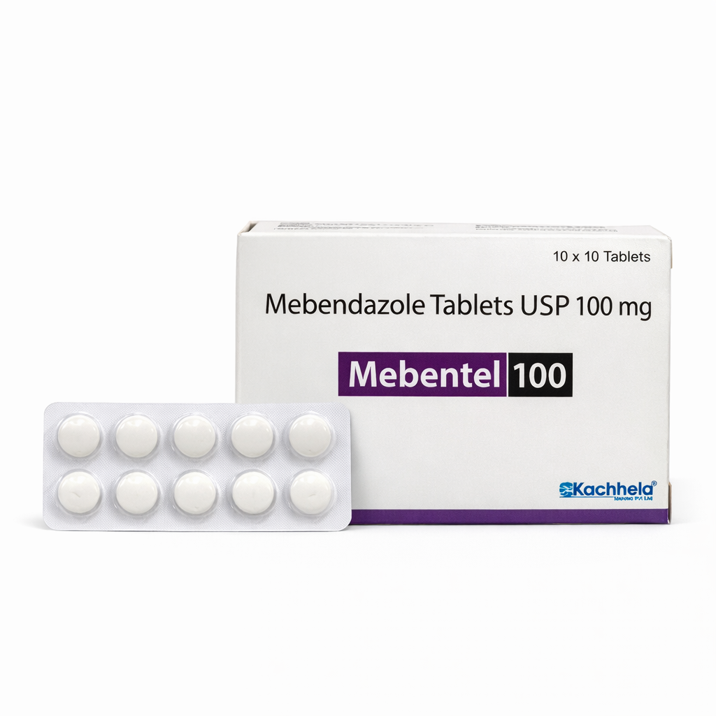 Mebentel Mebendazole Tablet (100/500/1000) mg